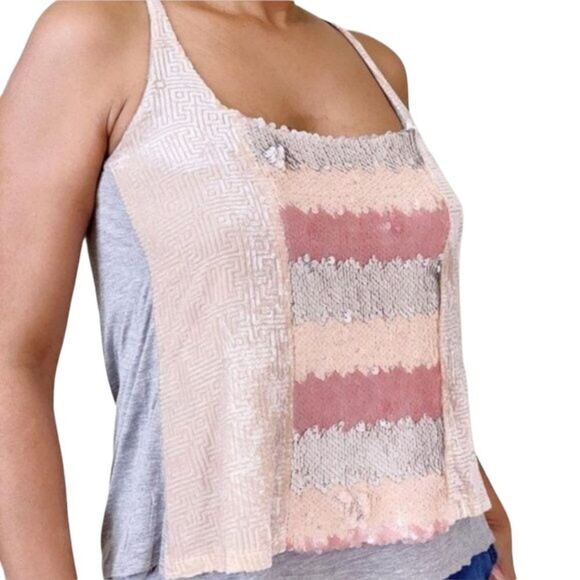 NWT Anthropologie TINY Sequin Racerback Tank Top XS - Picture 8 of 8